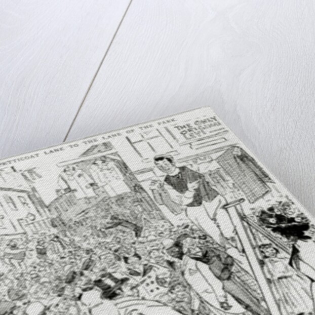 Scene I, Petticoat Lane, published in 'Punch's Almanack for 1898' by Phil May