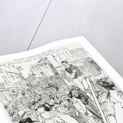 Scene I, Petticoat Lane, published in 'Punch's Almanack for 1898' by Phil May