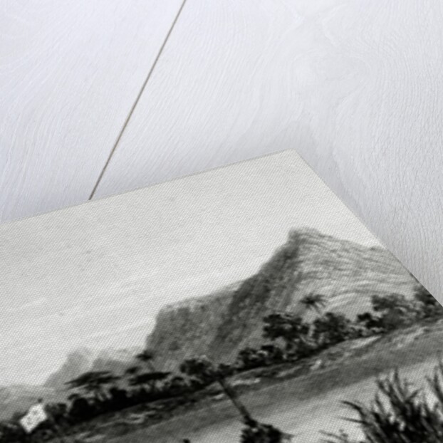 Mountains & Market Canoes near Bokwen by William Allen