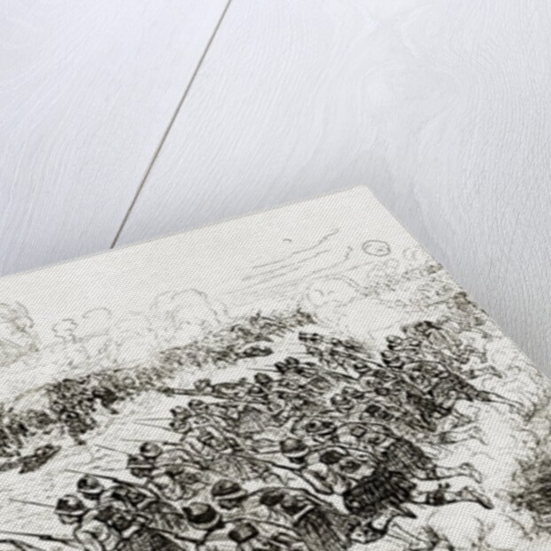 The Black Watch charging the intrenchments at the Battle of Tel el-Kebir by Melton Prior