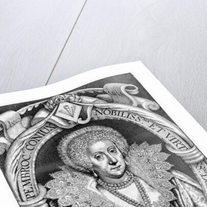 The Right Honorable and most Vertuous Lady Mary Sidney, wife to the late deceased Henry Herbert, Earl of Pembroke &c. by Simon de Passe