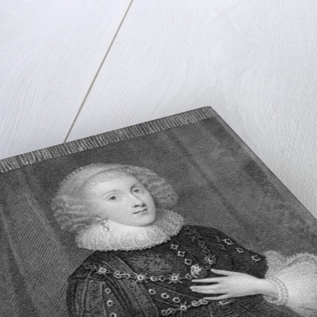 Mary Sidney, Countess of Pembroke, engraved by W.J.Fry by Marcus the Younger (after) Gheeraerts