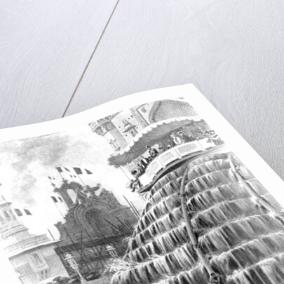 A state ceremony in a hopeless downpour of rain by Samuel Begg