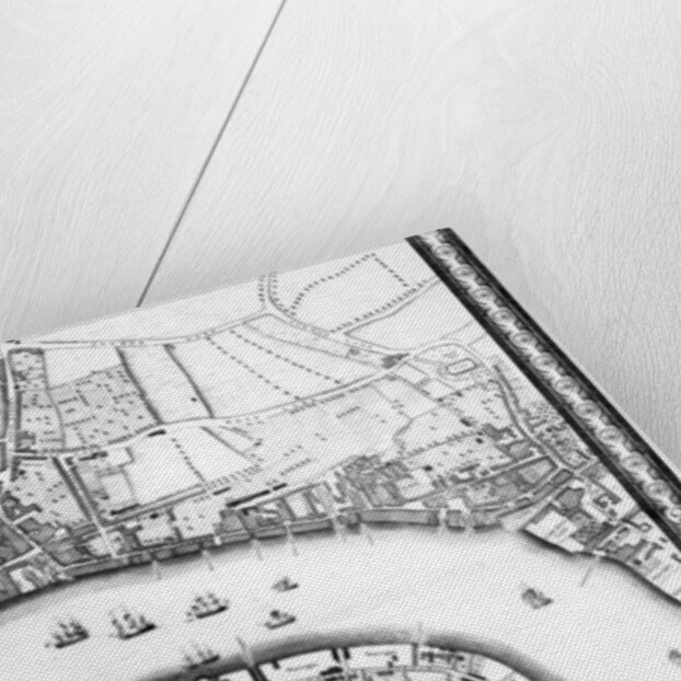 A Map of Limehouse and Rotherhithe, London, 1746 by John Rocque