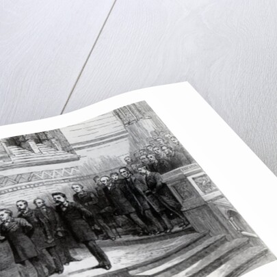 Unveiling the statue of the late Charles Darwin in the Natural History Museum, South Kensington, 9th June 1885 by English School