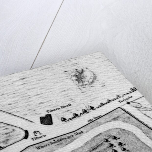 A Map of Tyburn, 1746 by John Rocque