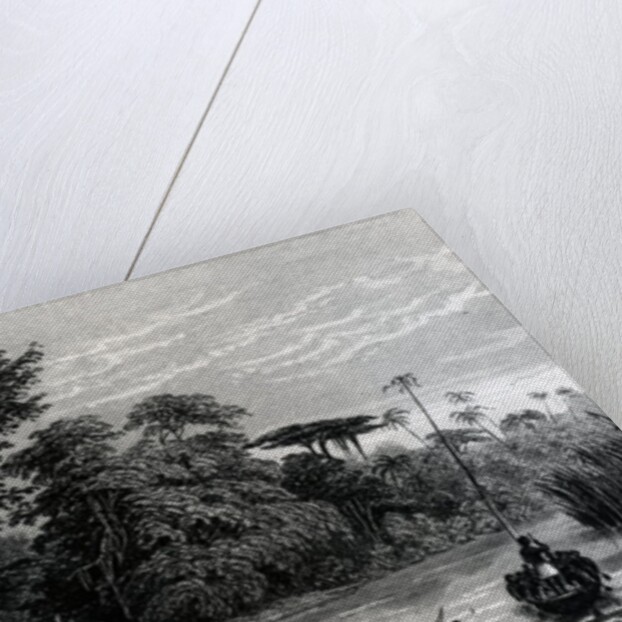 Canoes on the Niger River by English School