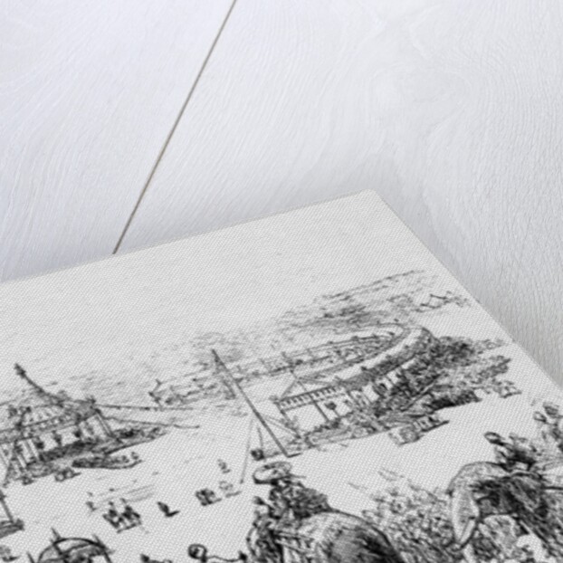 General bird's-eye view of the Imperial Durbar at Delhi, published in the Illustrated London News 10 Februrary 1877 by English School