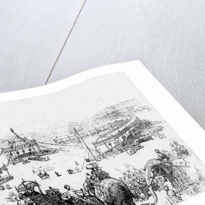 General bird's-eye view of the Imperial Durbar at Delhi, published in the Illustrated London News 10 Februrary 1877 by English School