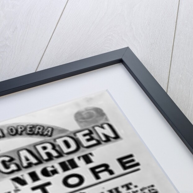 Playbill for the Royal Italian Opera at Covent Garden, 1855 by English School