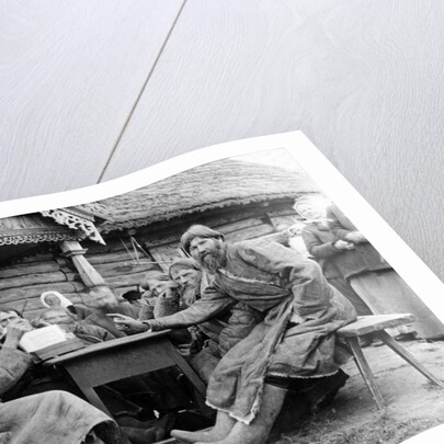 Meeting of Russian Peasant Elders in a Mirskoi Skhod by Russian Photographer