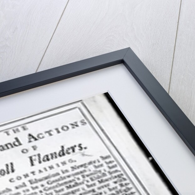 Frontispiece and Title page for 'The Life and Actions of Moll Flanders' by Daniel Defoe, published 1723 by English School