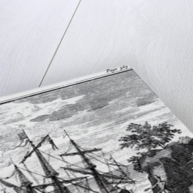 French Illustration for 'Robinson Crusoe' by Daniel Defoe by French School