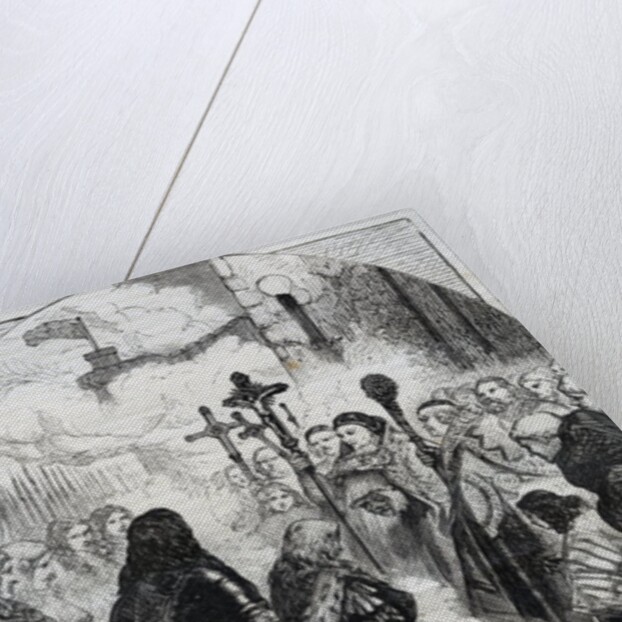 Reception of James II in Dublin, published in 'Cassell's Illustrated History of England, vol IV', 1874 by English School