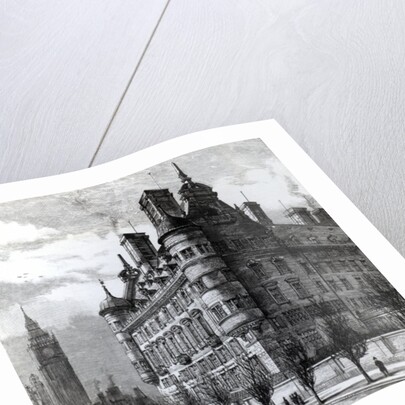 The New Police Offices on the Victoria Embankment by English School