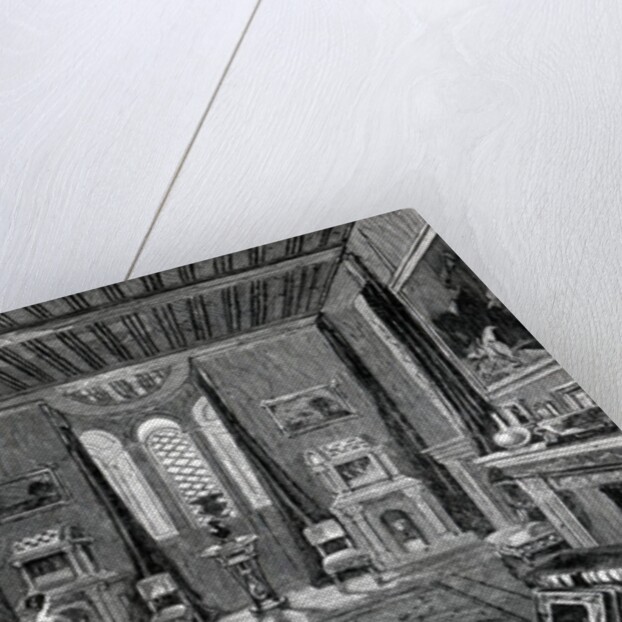 Lansdown Tower - The Scarlet Drawing-Room, published in 'The Illustrated London News', 1845 by English School