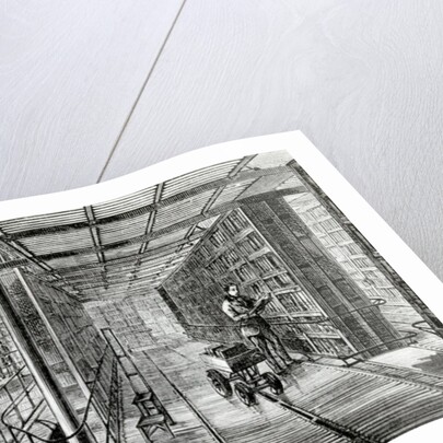 The Book-Cases at the British Museum by English School