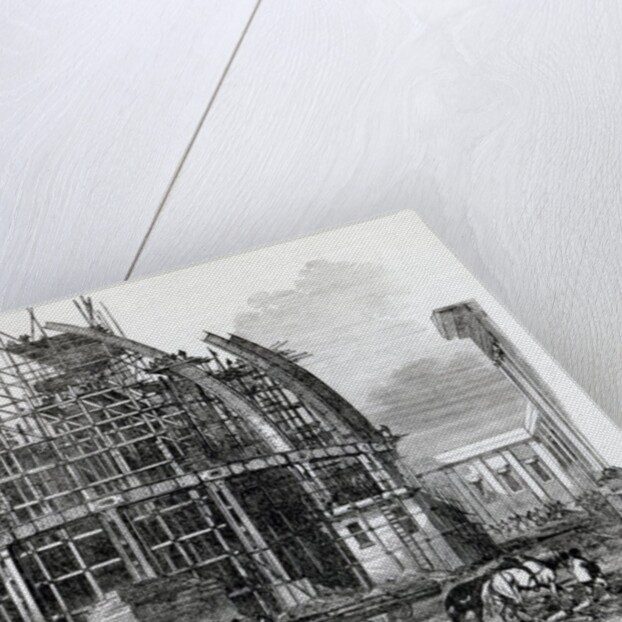 The New Reading-Room at the British Museum, in course of construction by English School