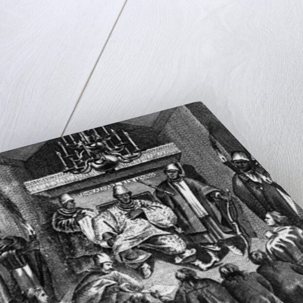 King Alvaro I of Kongo receiving the Dutch ambassadors by Dutch School