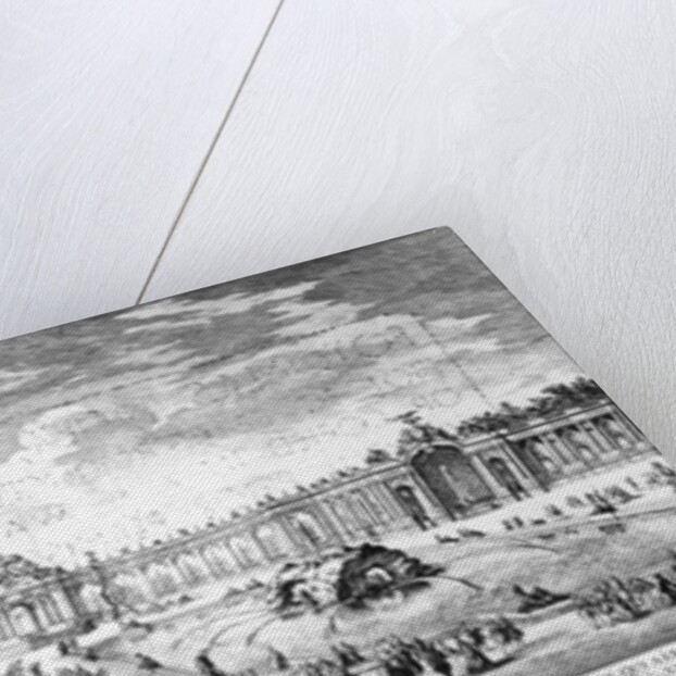 Perspective view of the terrace at Versailles on the occasion of the marriage of Louise Elisabeth of France with Philip of Spain in 1739 by Charles Nicolas II Cochin