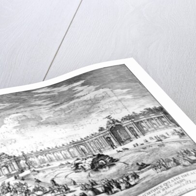 Perspective view of the terrace at Versailles on the occasion of the marriage of Louise Elisabeth of France with Philip of Spain in 1739 by Charles Nicolas II Cochin