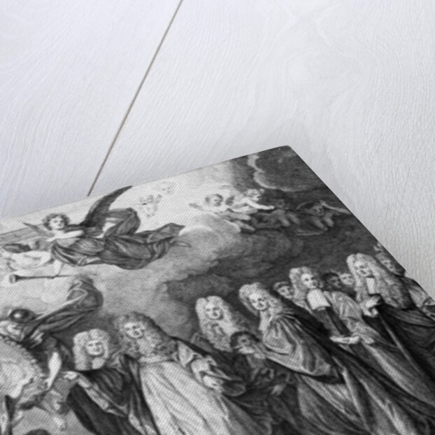 The Marriage of Louis de Bourgogne with Marie Adelaide of Savoy, engraved by Denis Nee, c.1770 by Nicholas de (after) Largilliere