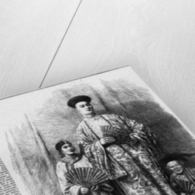 The Chinese Giant, Chang, with his wife and attendant dwarf, published in 'The Illustrated London News', September 30 1865 by English School