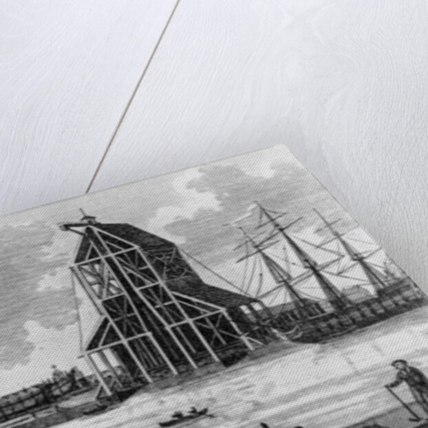 View of Mr Perry's Dock at Blackwall, c.1789 by English School