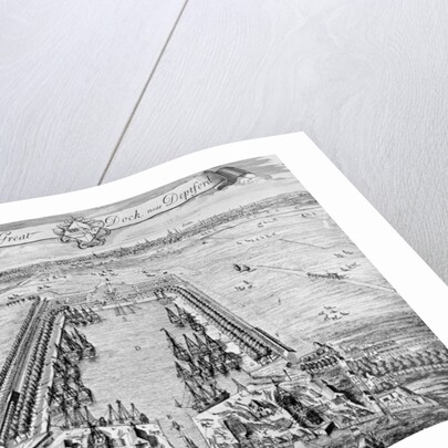 Howland Great Dock, near Deptford, c.1715-20 by J. (after) Badslade