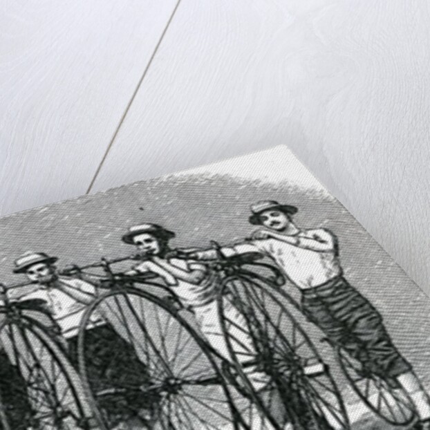Bicycle Race from Bath to London - The Start by English School
