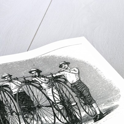 Bicycle Race from Bath to London - The Start by English School