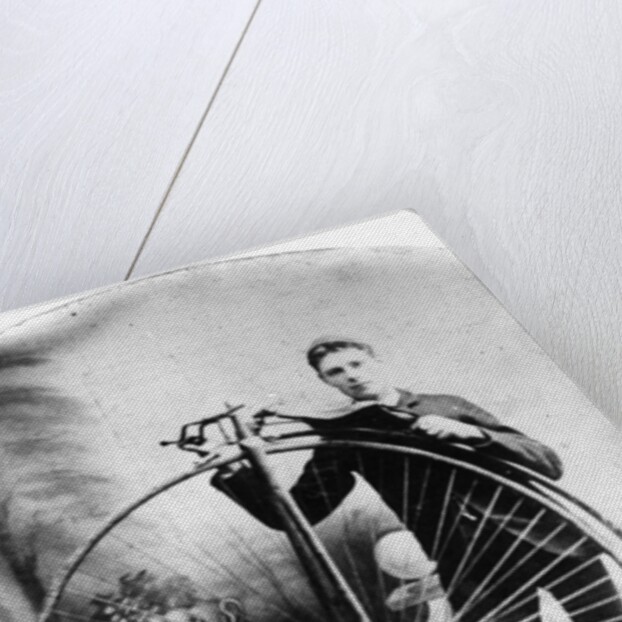 Young Man with a Penny-Farthing, c.1870s by English Photographer