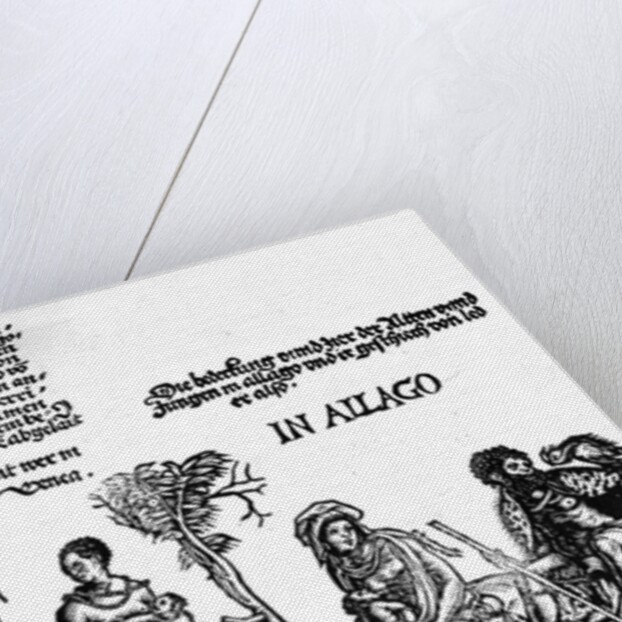 Der Kunig von Gutzin, print made by Georg Glockendon, 1511 by Hans (after) Burgkmair