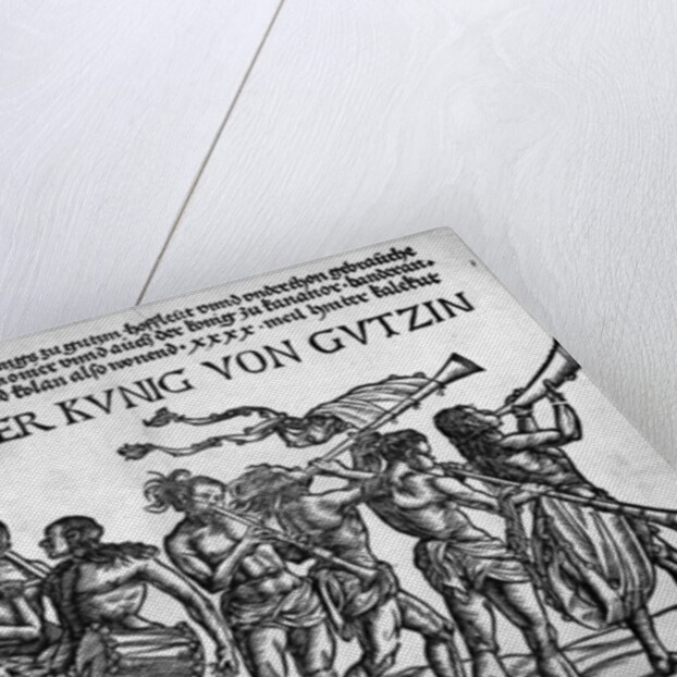 Der Kunig von Gutzin, print made by Georg Glockendon, 1511 by Hans Burgkmair