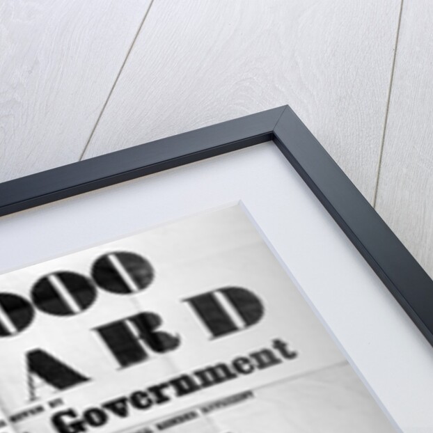 Poster offering a reward for the discovery of the lost Franklin Artic Expedition, 1850 by English School