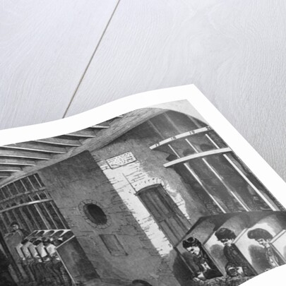 Tread-Wheel and Oakum-Shed at the City Prison, Holloway by English School