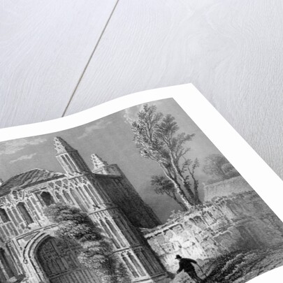 Gateway of St. John's Abbey, Colchester, Essex, 1832 by William Henry Bartlett