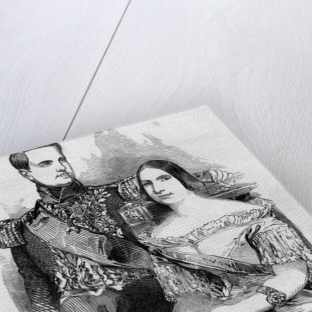 The Emperor and Empress of Brazil by English School