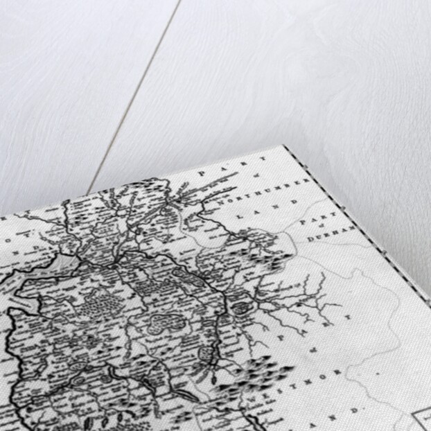 Map of Cumberland, c.1695 by Robert Morden