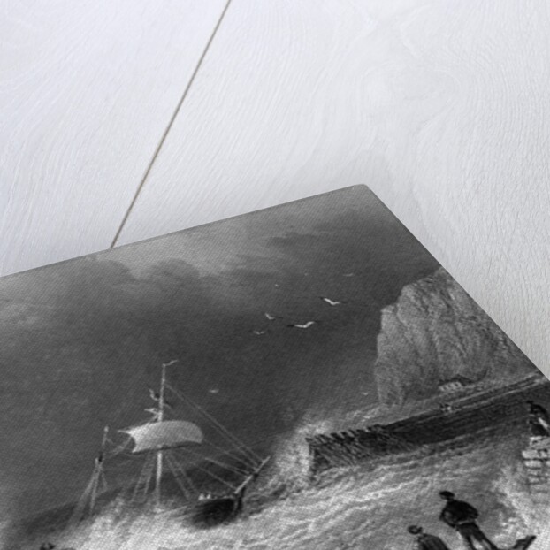 Mary-Port Pier, c.1840-50 by William Henry Bartlett