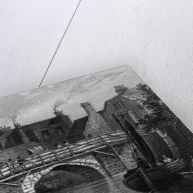 Bow Bridge, Essex by William Henry Bartlett