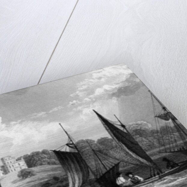 Belmont Castle, near Grays Thurrock, Essex, engraved by Henry Wallis, 1832 by William Henry (after) Bartlett