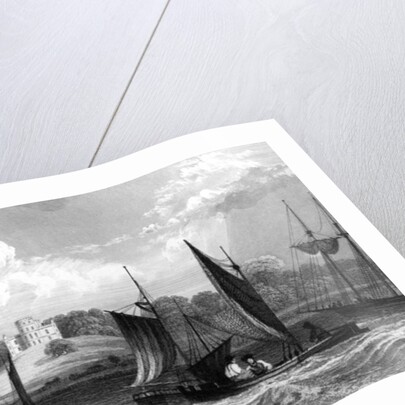 Belmont Castle, near Grays Thurrock, Essex, engraved by Henry Wallis, 1832 by William Henry (after) Bartlett