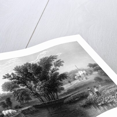 Stisted Hall and Church, Essex by William Henry Bartlett