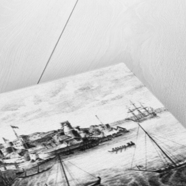 South East view of Geriah Fort, the Landing Place and Entrance from' A Voyage to India' by Edward Ives, version published in 1773 by (after) English School