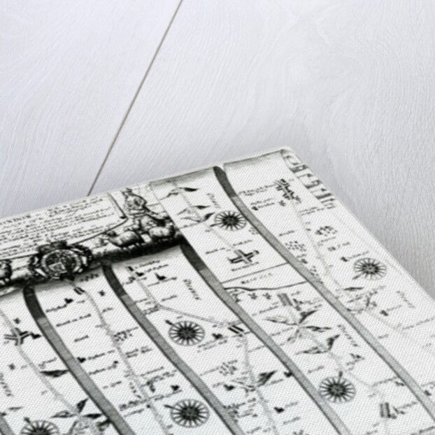 The road from London to Wells and Bury St. Edmunds, from Ogilby's 'Britannia', 1675 by John Ogilby