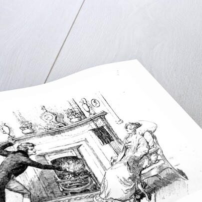 Piling up the fire by Hugh Thomson