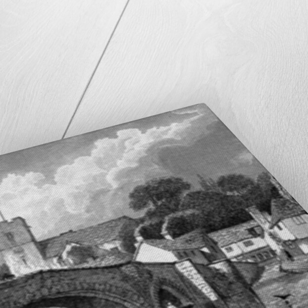 Aylesford Church and Bridge by William Henry Bartlett