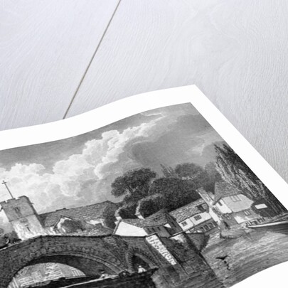 Aylesford Church and Bridge by William Henry Bartlett