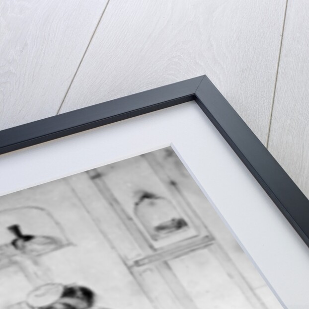 Men working at an embroidery frame, 1870 by John Lockwood Kipling